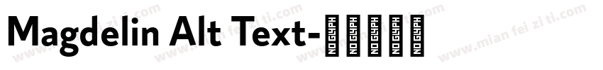 Magdelin Alt Text字体转换